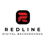 Redline digital backgrounds logo - black