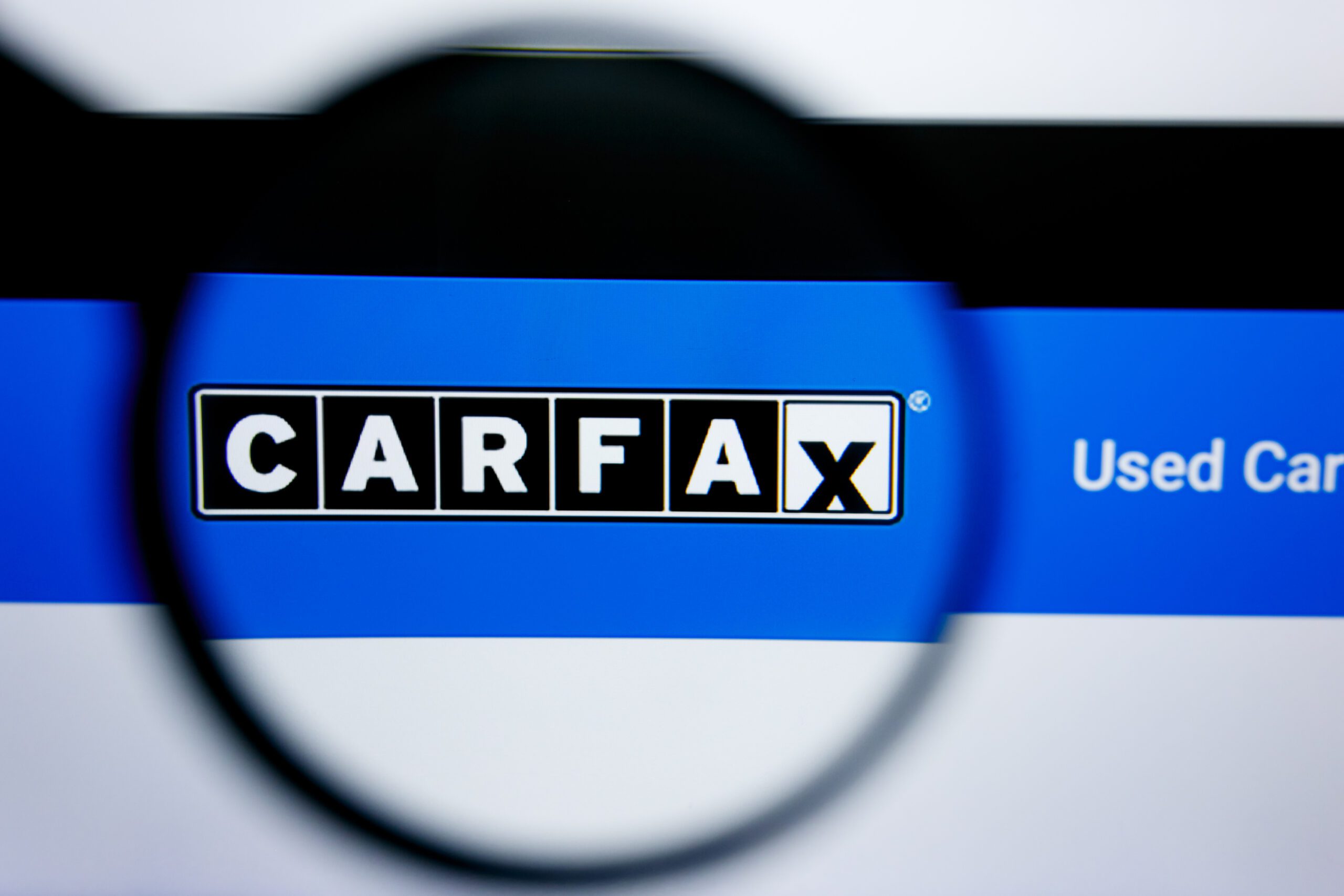 carfax on computer screen