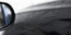 scratches on a nice car