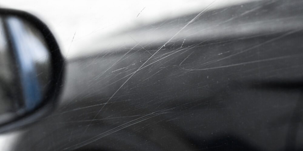scratches on a nice car